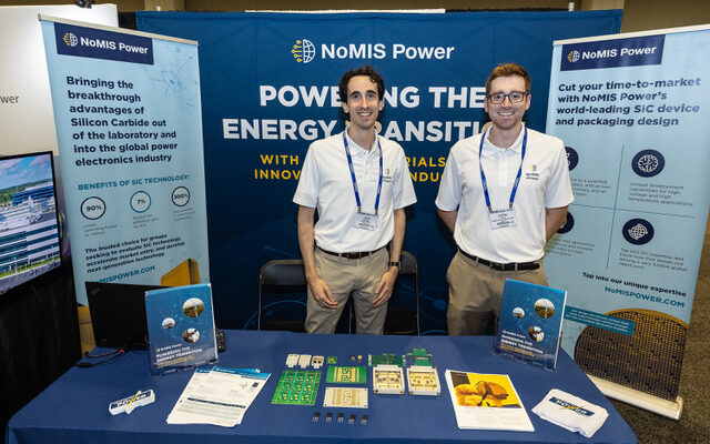 NoMIS Power team at the company booth at ECCE 2024 in Nashville, TN